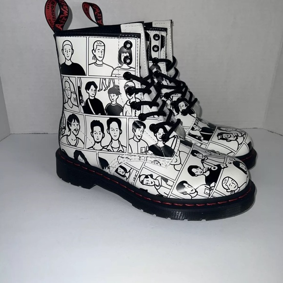 Dr. Martens 1460 Pride Fuyuki Kanai Combat Boots Unisex Sz. M5 W6 MSRP $180 NWOB - Picture 2 of 6
